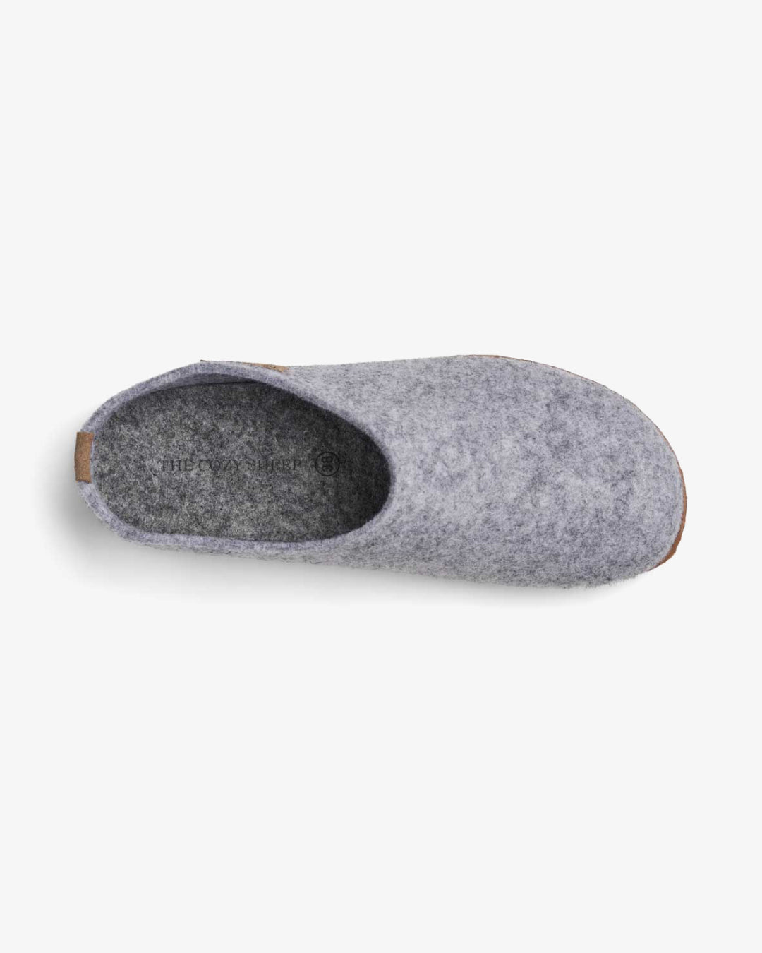 Pantoufles avec semelle en caoutchouc - Gris clair