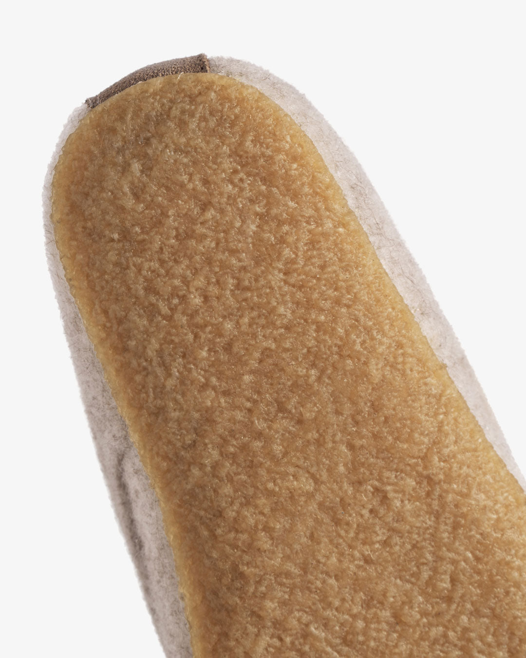 Pantoufles en feutre de laine pour enfants – Beige