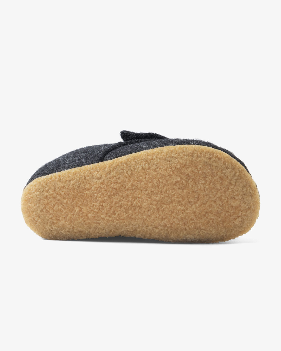Wollen vilten pantoffels voor kinderen – Donkergrijs