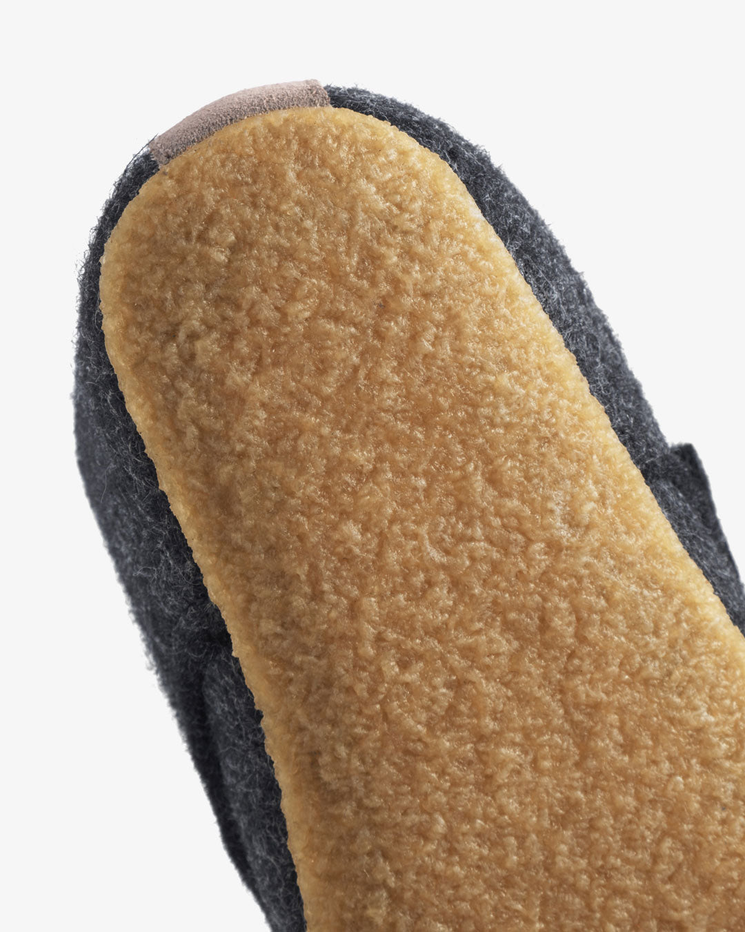 Wollen vilten pantoffels voor kinderen – Donkergrijs