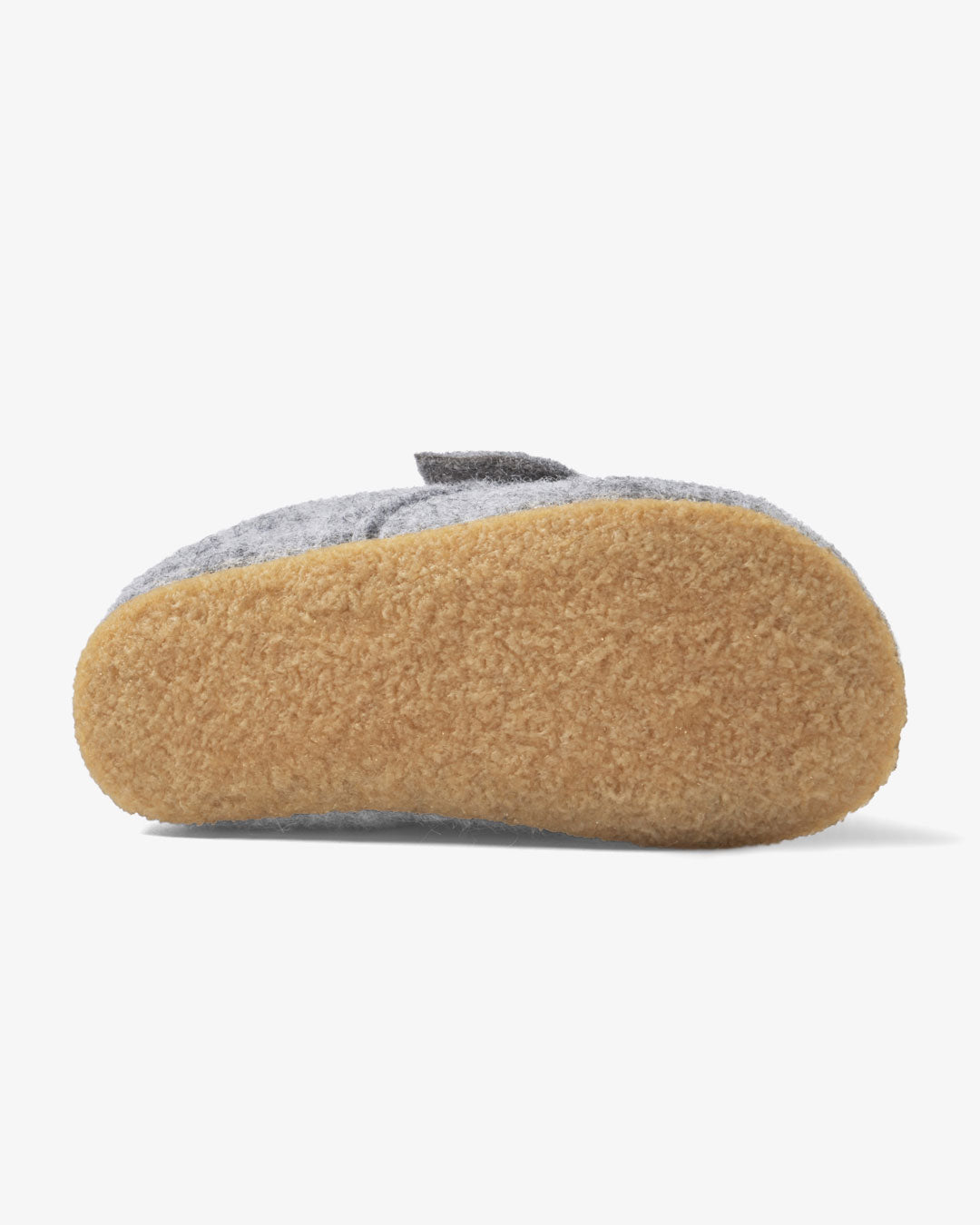 Wollen vilten pantoffels voor kinderen – Lichtgrijs