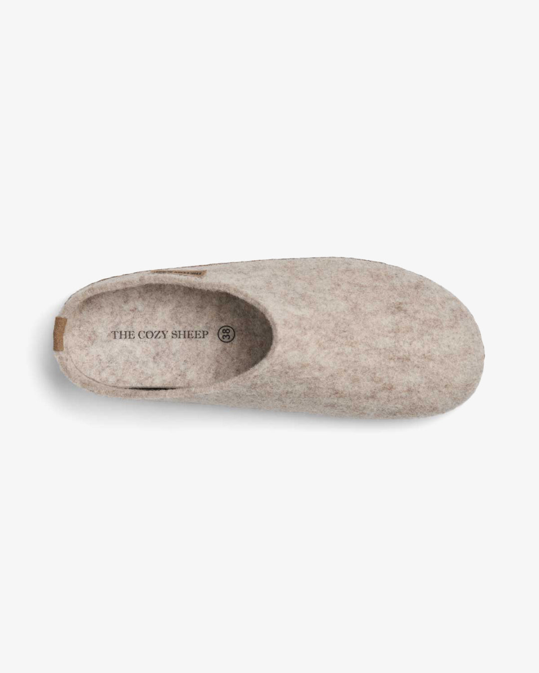 Sloffen met rubberen zool - Beige