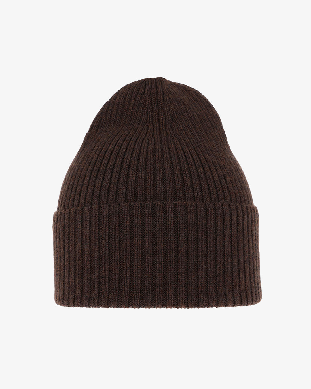 Beanie van merinowol – Bruin