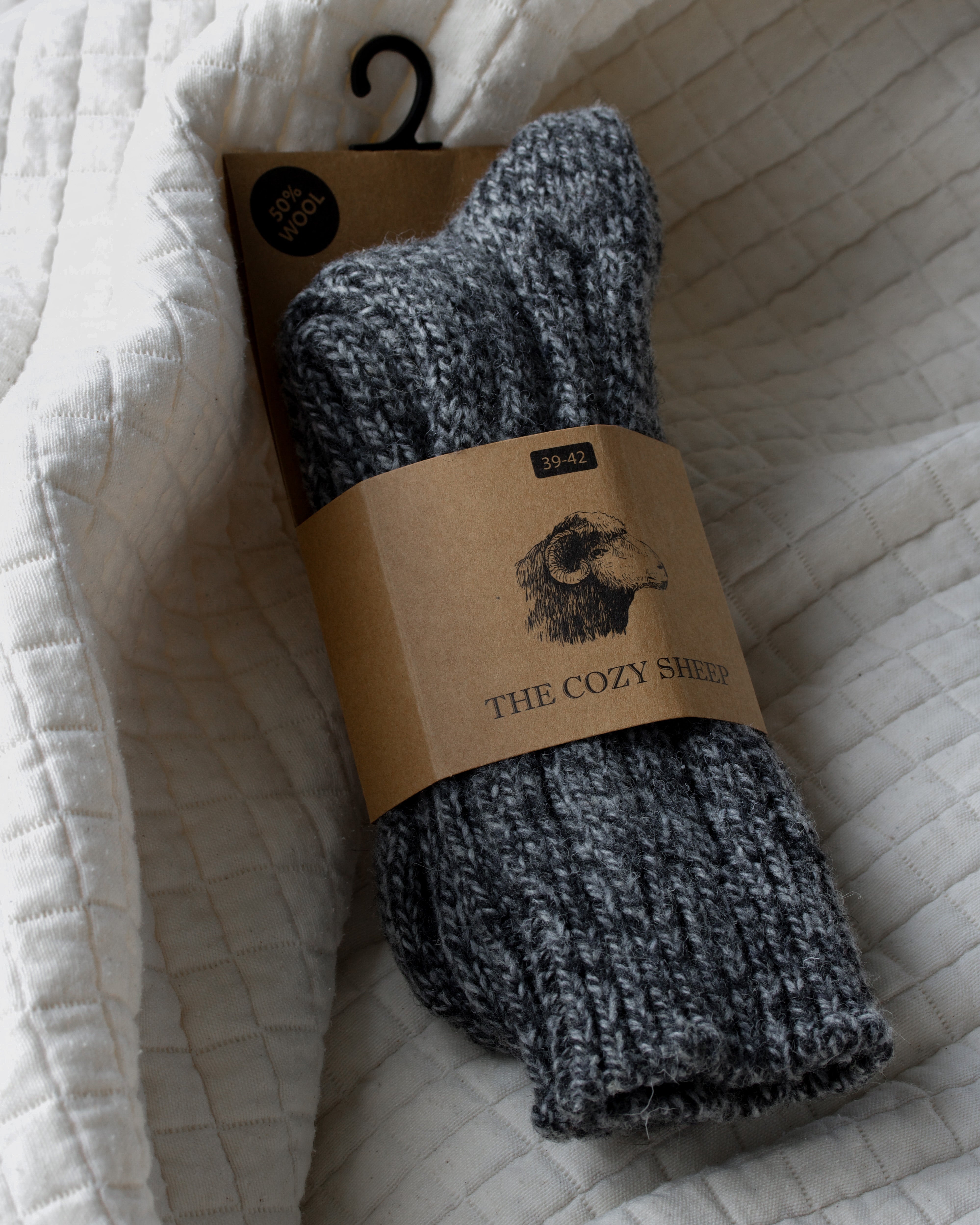 Chaussettes en laine - Gris foncé