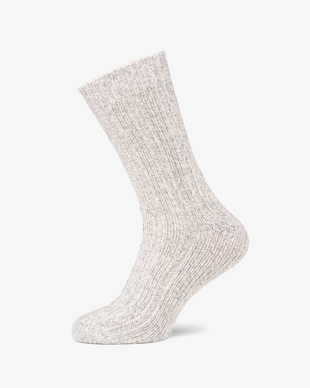 CHAUSSETTES EN LAINE - GRIS CLAIR