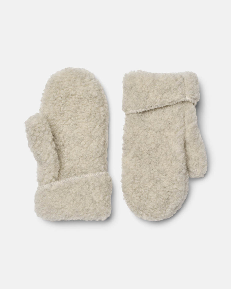 Moufles en laine - Gris clair